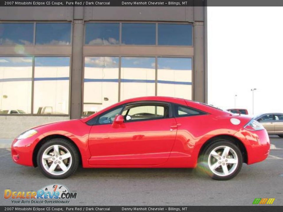 2007 Mitsubishi Eclipse GS Coupe Pure Red / Dark Charcoal Photo #1