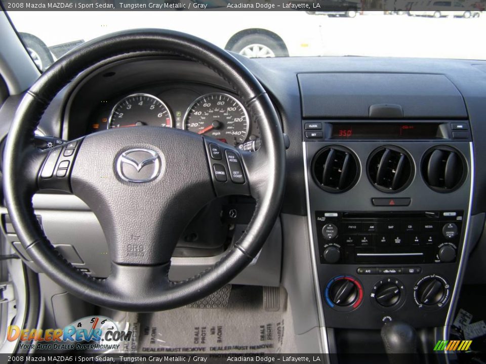 2008 Mazda MAZDA6 i Sport Sedan Tungsten Gray Metallic / Gray Photo #11