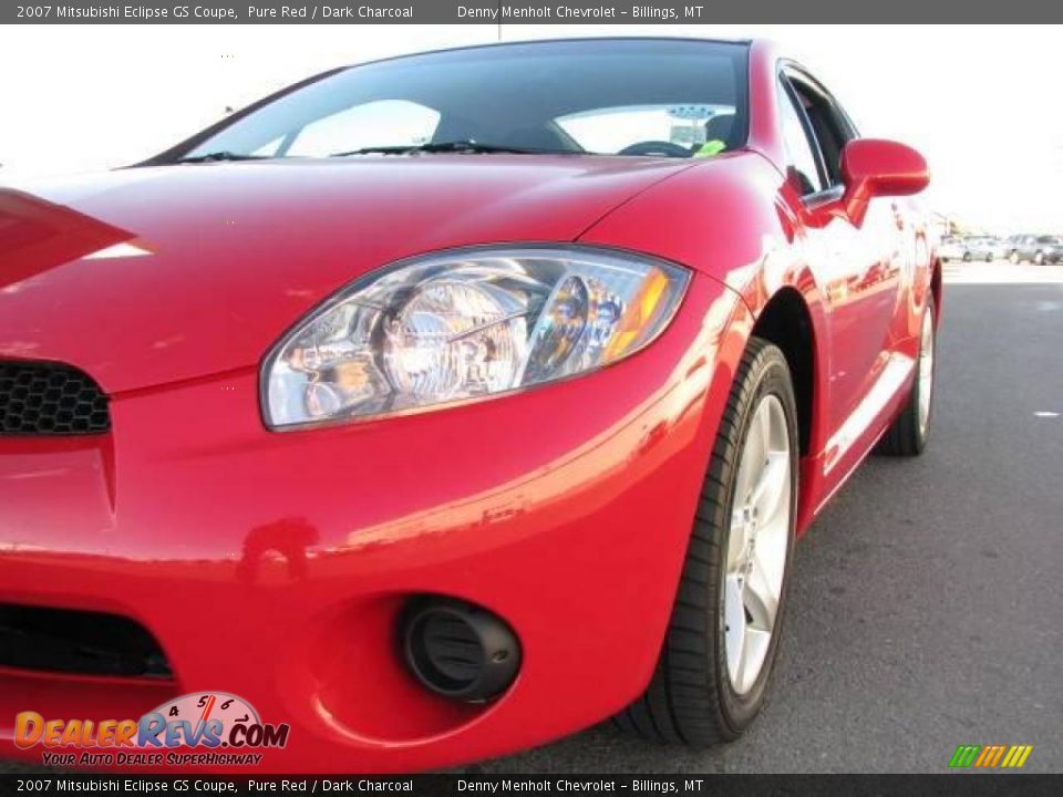 2007 Mitsubishi Eclipse GS Coupe Pure Red / Dark Charcoal Photo #3