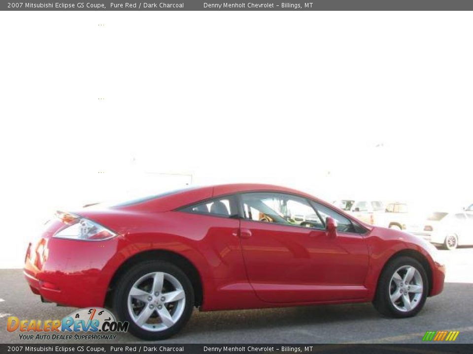 2007 Mitsubishi Eclipse GS Coupe Pure Red / Dark Charcoal Photo #6