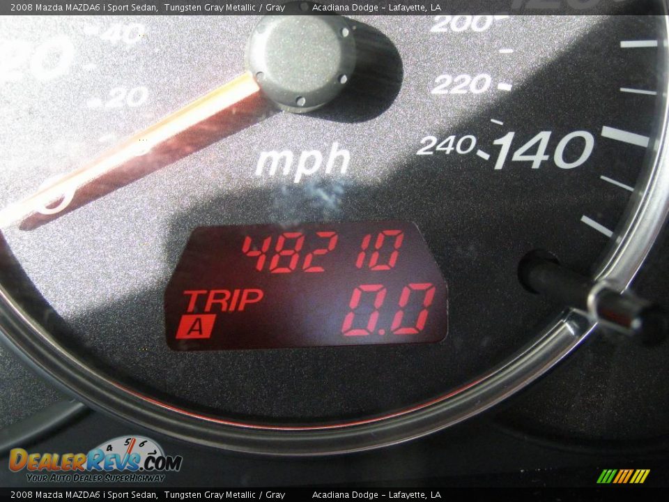 2008 Mazda MAZDA6 i Sport Sedan Tungsten Gray Metallic / Gray Photo #14