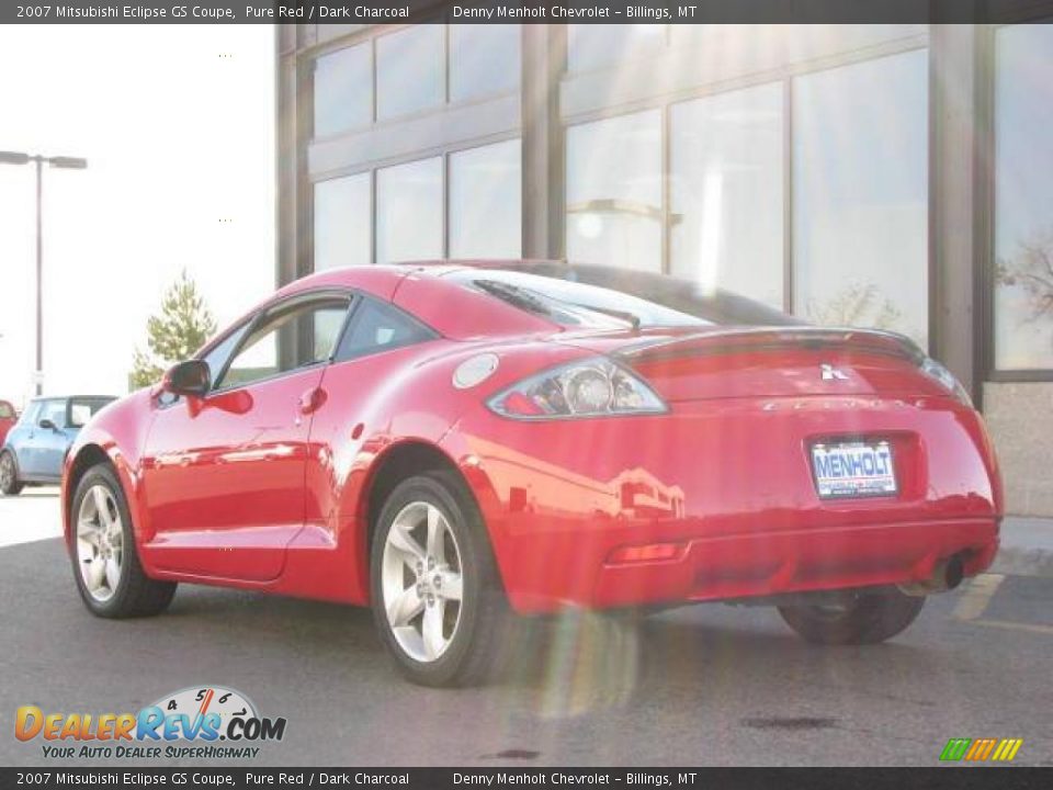 2007 Mitsubishi Eclipse GS Coupe Pure Red / Dark Charcoal Photo #8