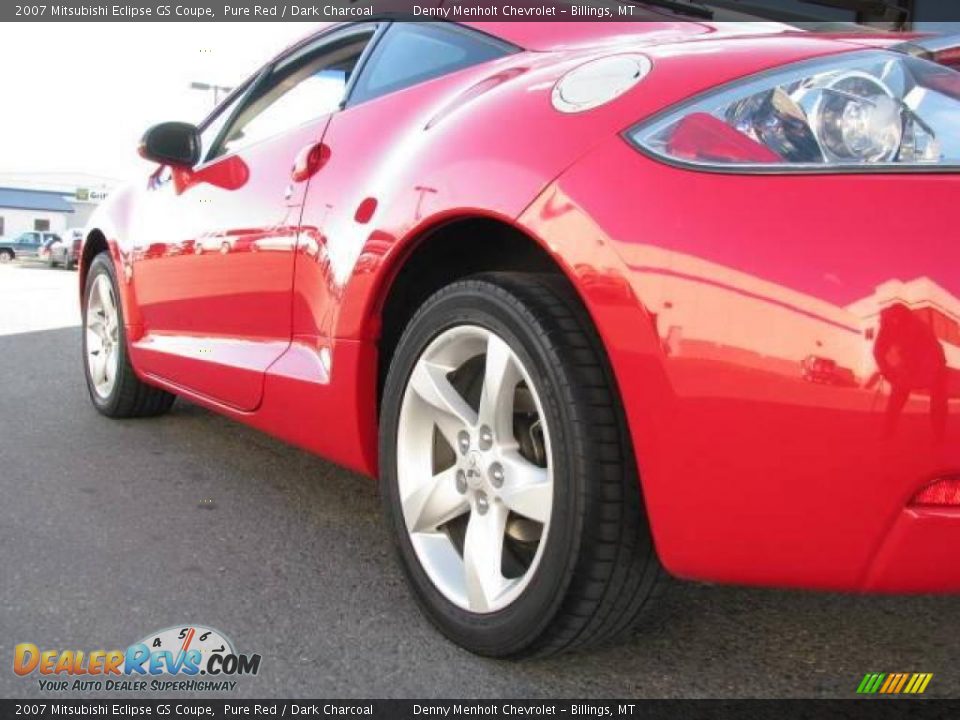 2007 Mitsubishi Eclipse GS Coupe Pure Red / Dark Charcoal Photo #9