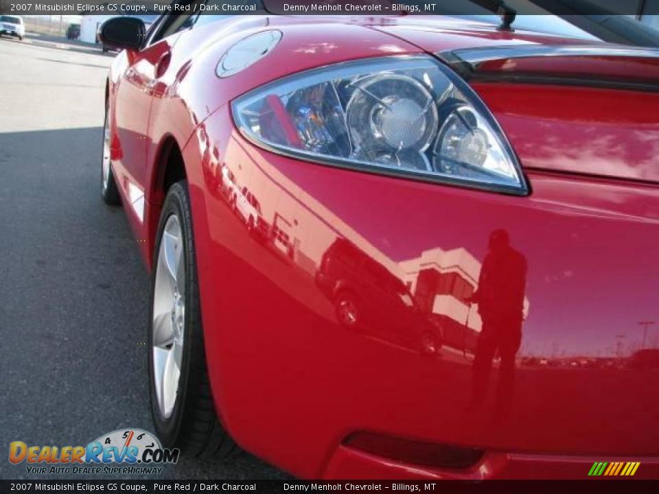 2007 Mitsubishi Eclipse GS Coupe Pure Red / Dark Charcoal Photo #10