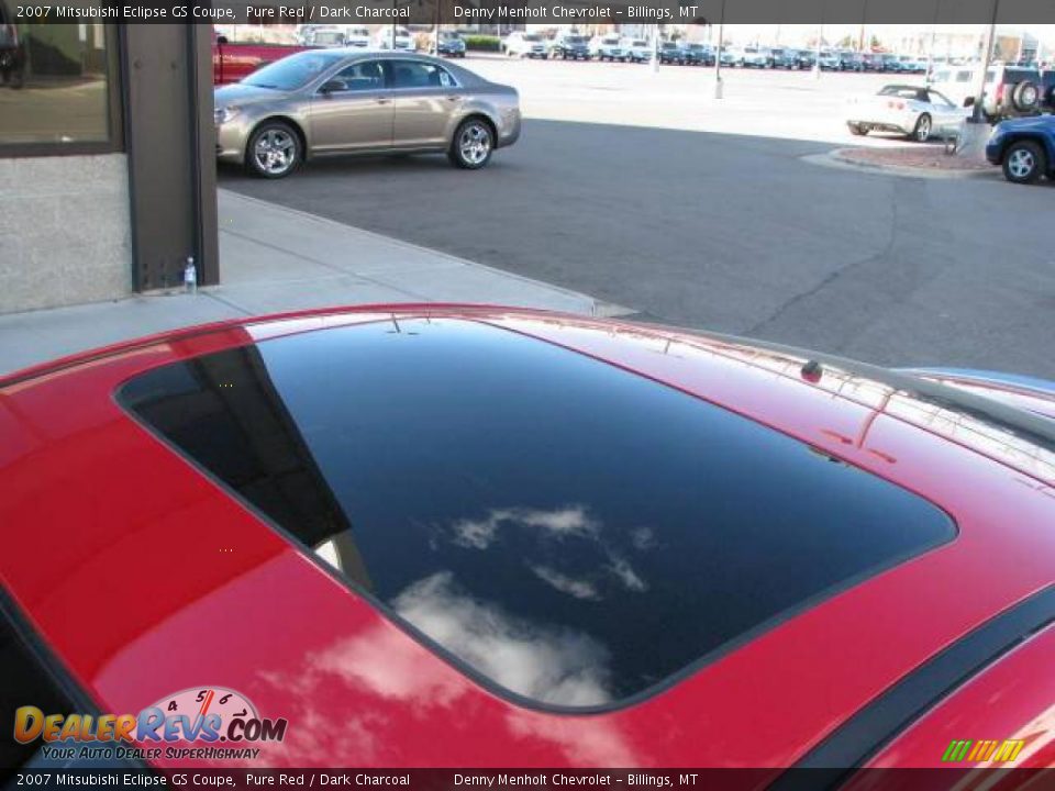 2007 Mitsubishi Eclipse GS Coupe Pure Red / Dark Charcoal Photo #11
