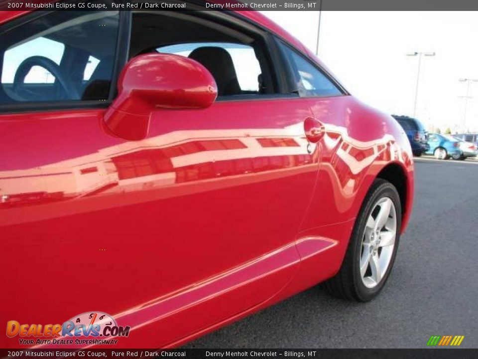 2007 Mitsubishi Eclipse GS Coupe Pure Red / Dark Charcoal Photo #12