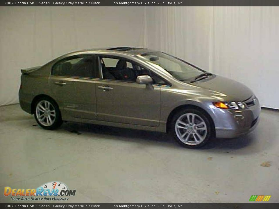 2007 Honda Civic Si Sedan Galaxy Gray Metallic / Black Photo #1