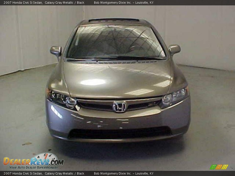2007 Honda Civic Si Sedan Galaxy Gray Metallic / Black Photo #2