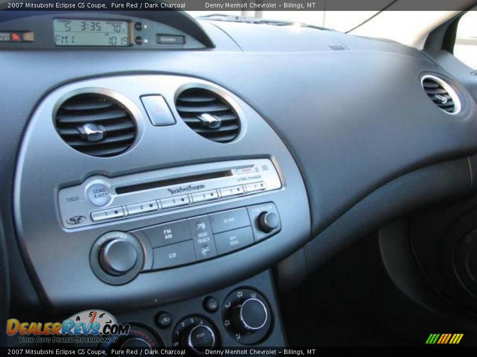 2007 Mitsubishi Eclipse GS Coupe Pure Red / Dark Charcoal Photo #16