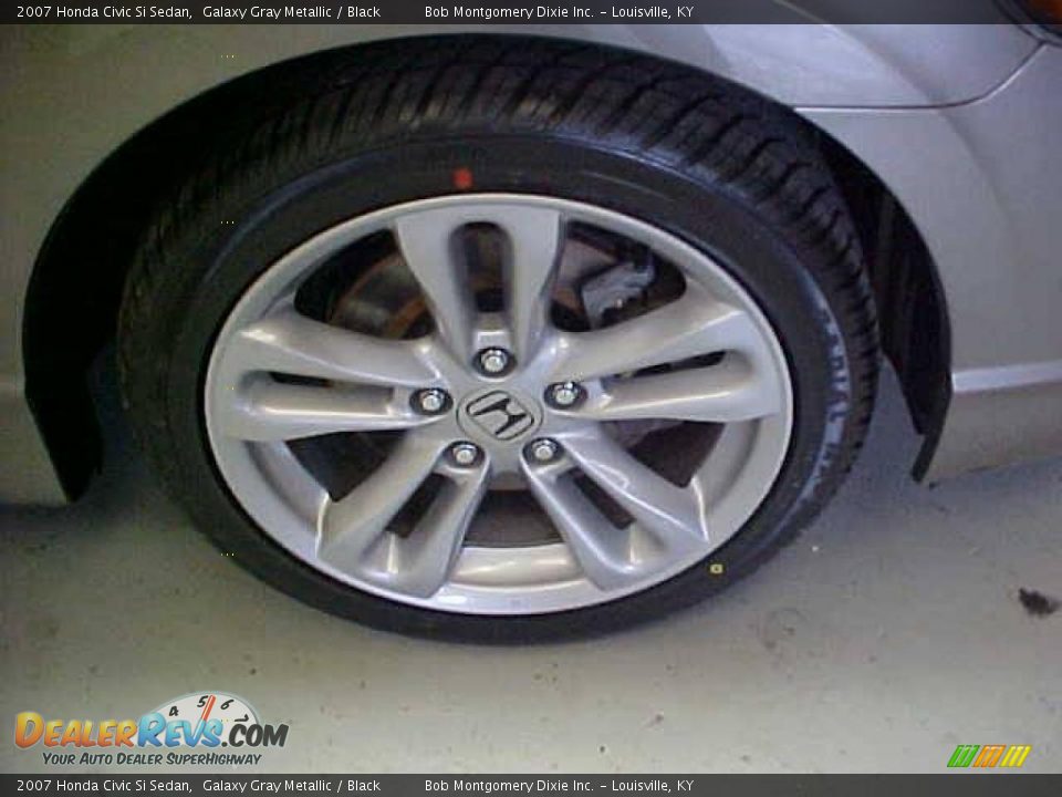2007 Honda Civic Si Sedan Galaxy Gray Metallic / Black Photo #4