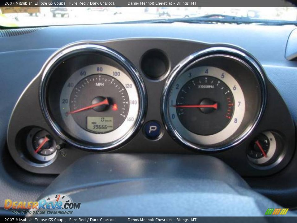 2007 Mitsubishi Eclipse GS Coupe Pure Red / Dark Charcoal Photo #18
