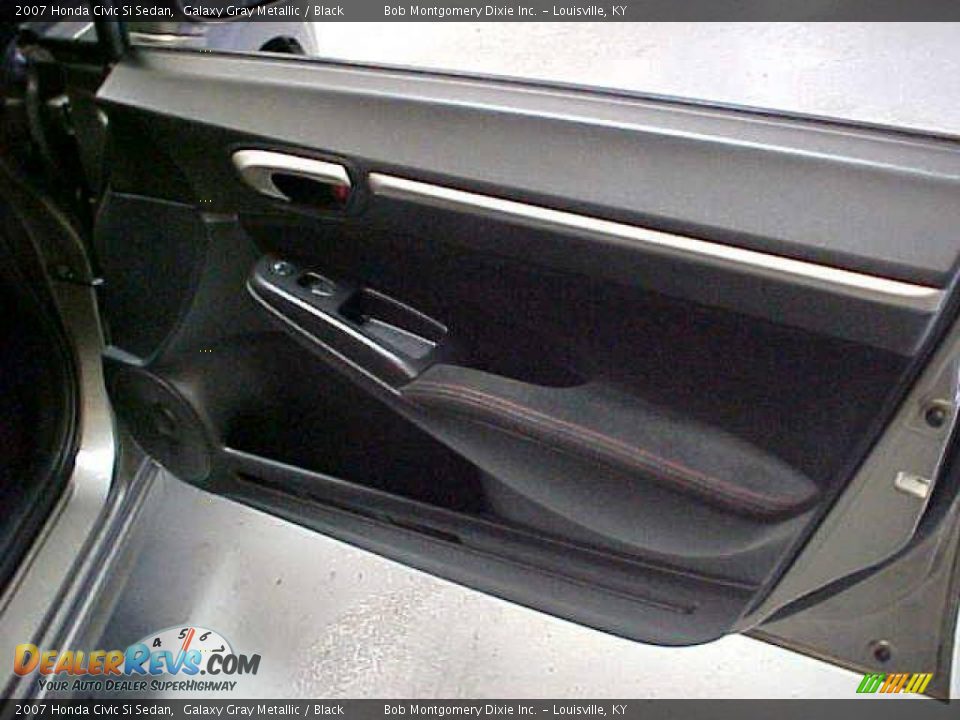 2007 Honda Civic Si Sedan Galaxy Gray Metallic / Black Photo #6