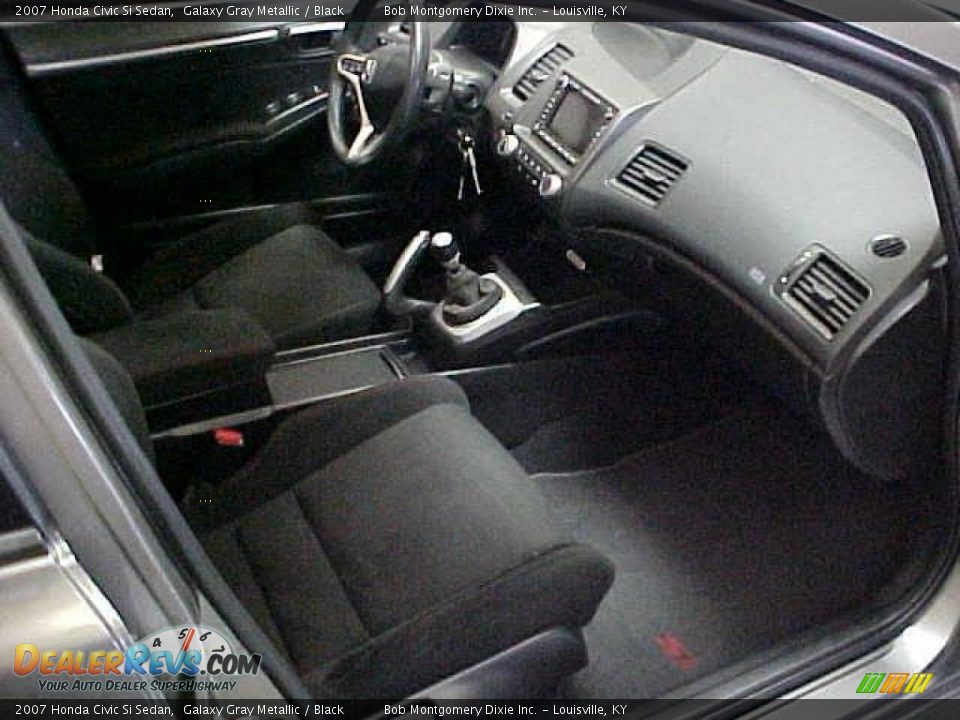 2007 Honda Civic Si Sedan Galaxy Gray Metallic / Black Photo #7
