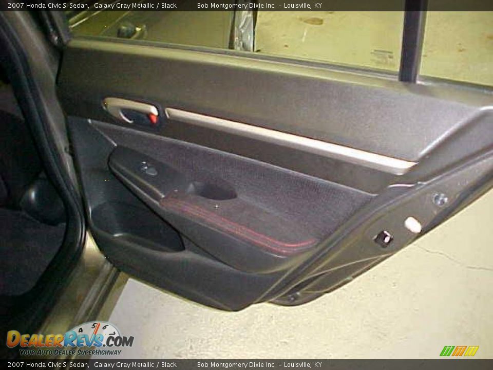 2007 Honda Civic Si Sedan Galaxy Gray Metallic / Black Photo #8