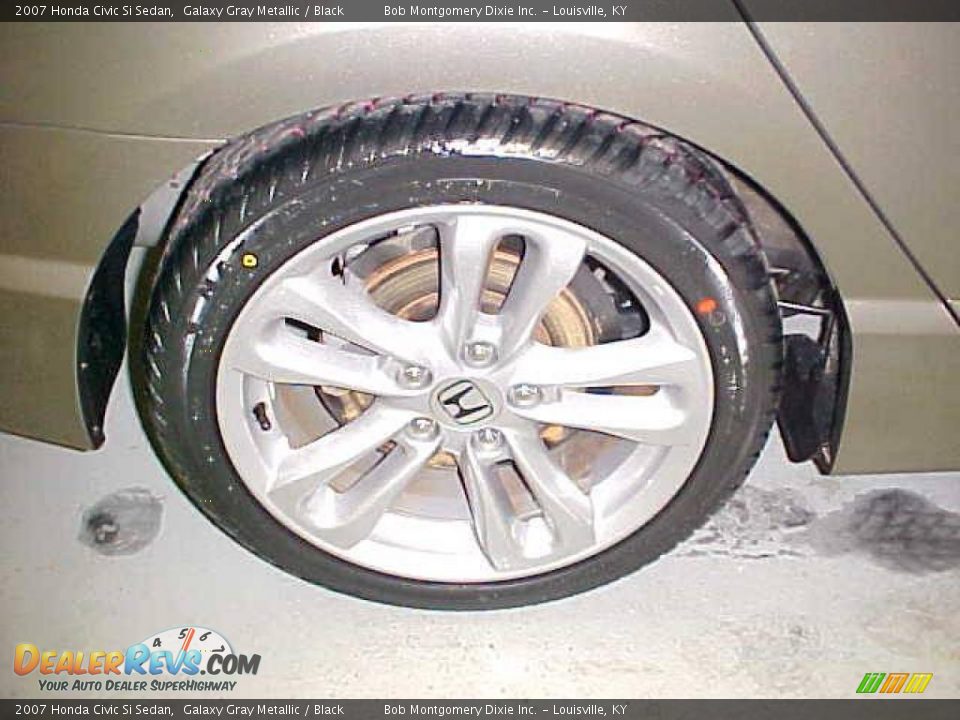 2007 Honda Civic Si Sedan Galaxy Gray Metallic / Black Photo #11