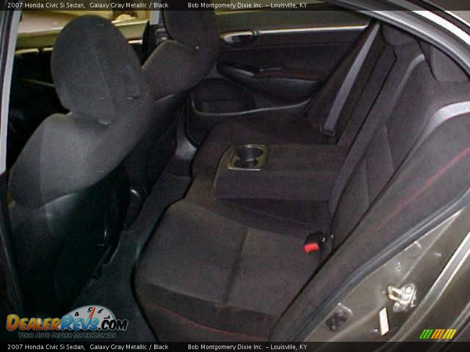 2007 Honda Civic Si Sedan Galaxy Gray Metallic / Black Photo #13