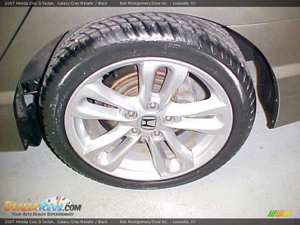 2007 Honda Civic Si Sedan Galaxy Gray Metallic / Black Photo #14