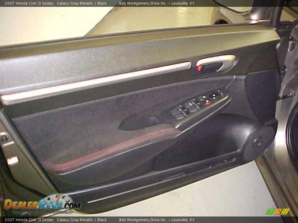 2007 Honda Civic Si Sedan Galaxy Gray Metallic / Black Photo #15