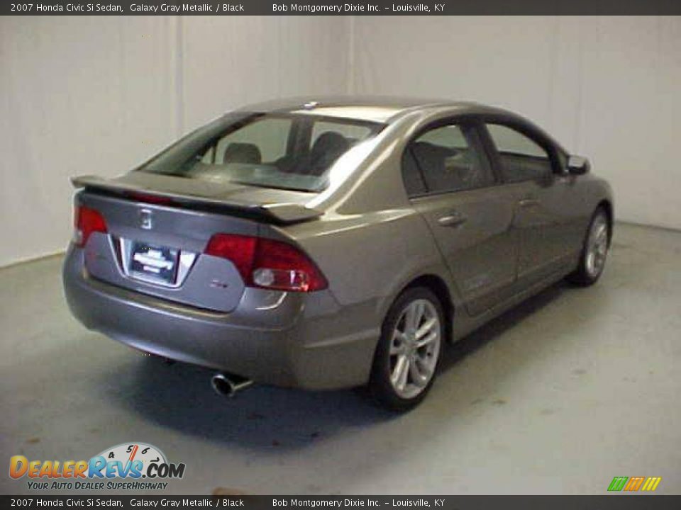 2007 Honda Civic Si Sedan Galaxy Gray Metallic / Black Photo #19