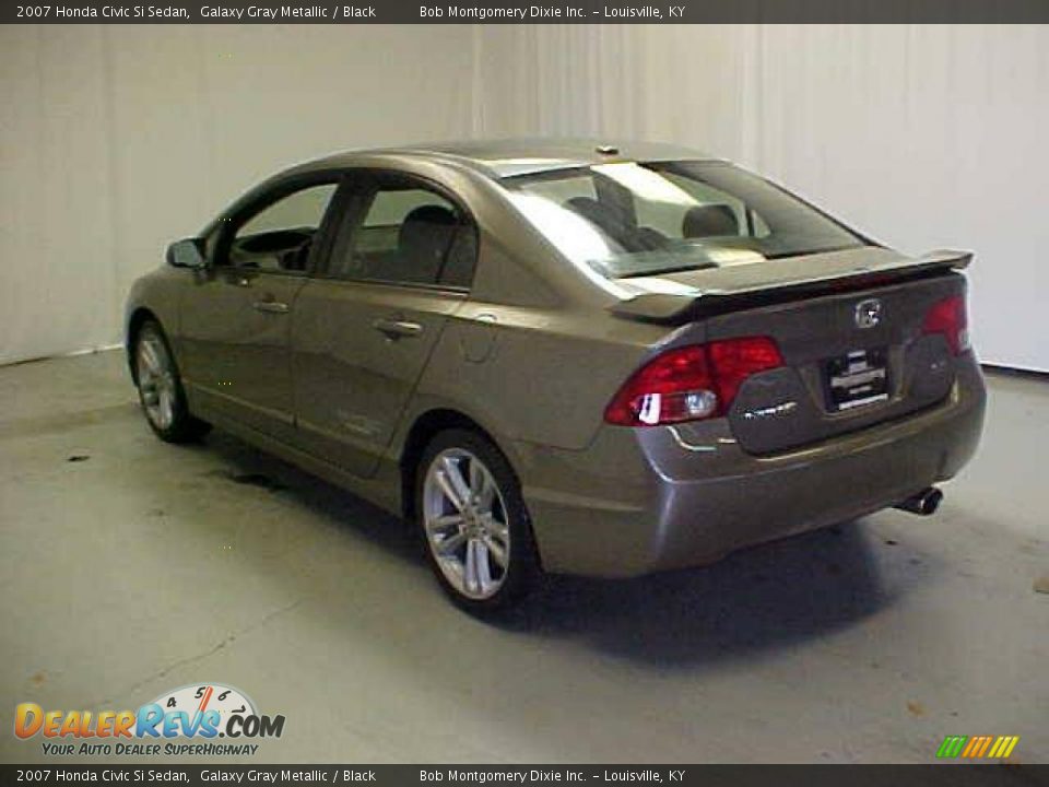 2007 Honda Civic Si Sedan Galaxy Gray Metallic / Black Photo #20