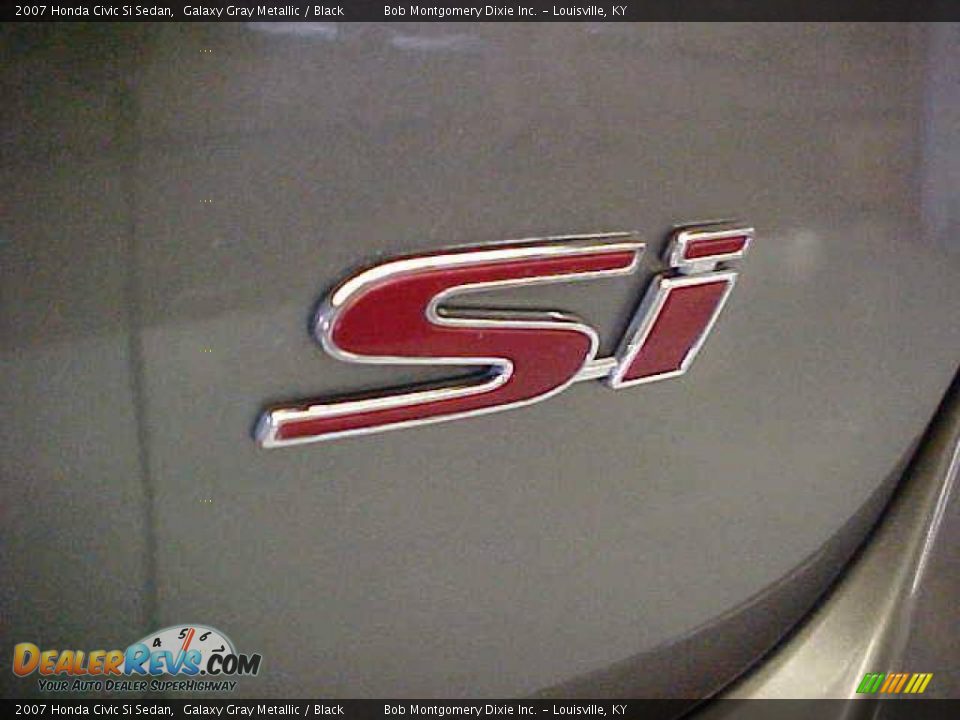 2007 Honda Civic Si Sedan Galaxy Gray Metallic / Black Photo #21
