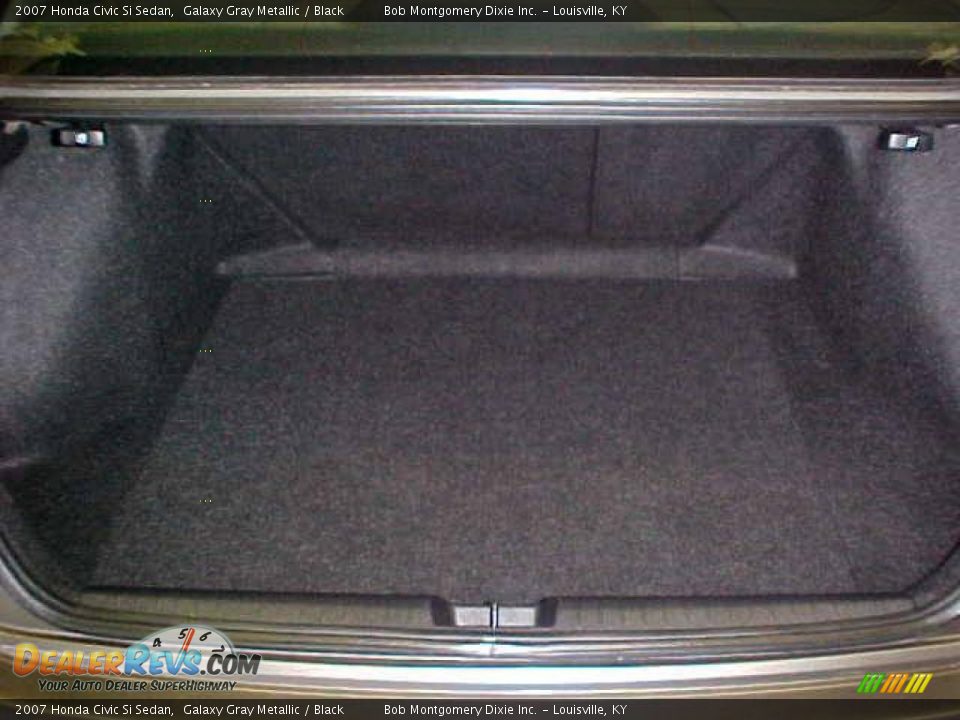 2007 Honda Civic Si Sedan Galaxy Gray Metallic / Black Photo #22
