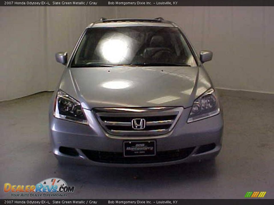 2007 Honda Odyssey EX-L Slate Green Metallic / Gray Photo #2