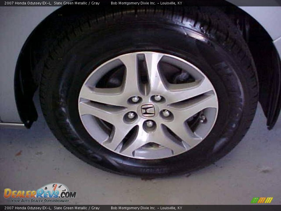 2007 Honda Odyssey EX-L Slate Green Metallic / Gray Photo #4