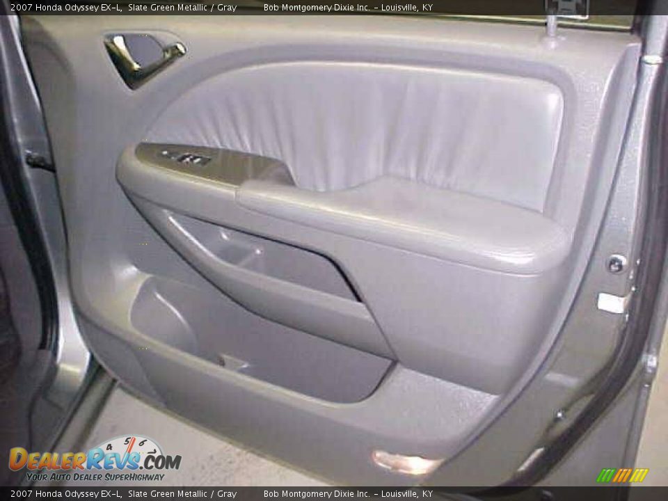 2007 Honda Odyssey EX-L Slate Green Metallic / Gray Photo #6