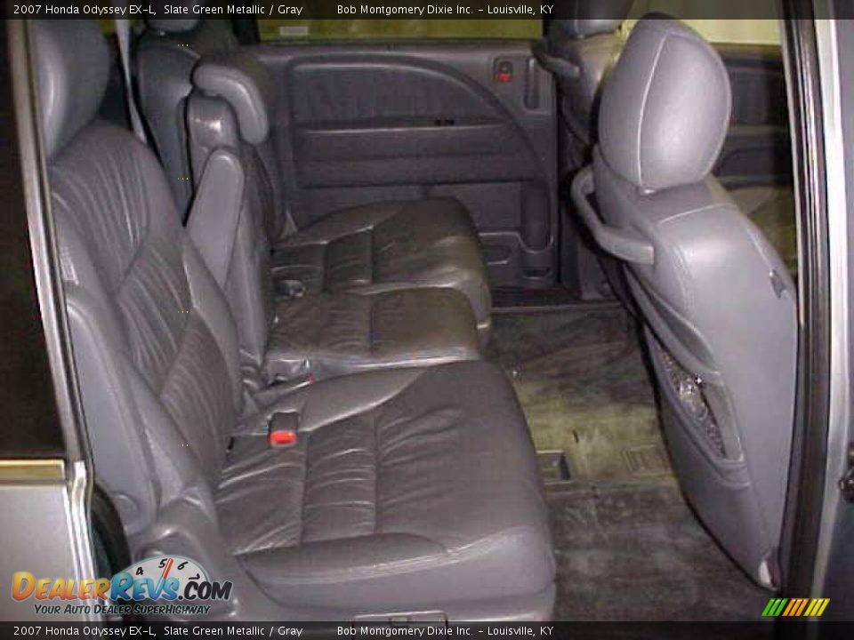 2007 Honda Odyssey EX-L Slate Green Metallic / Gray Photo #8