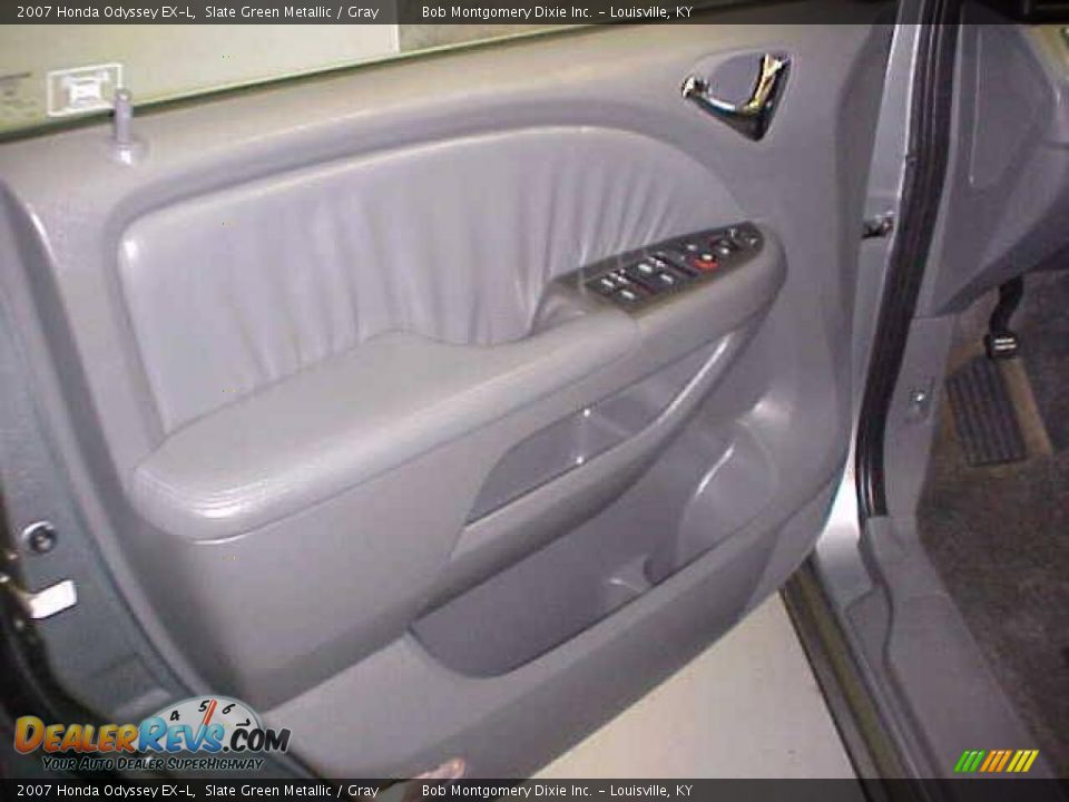 2007 Honda Odyssey EX-L Slate Green Metallic / Gray Photo #11