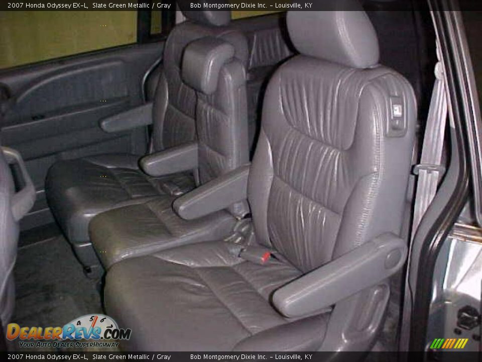 2007 Honda Odyssey EX-L Slate Green Metallic / Gray Photo #12
