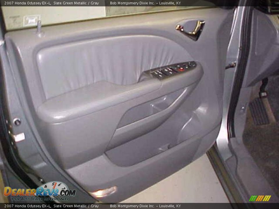 2007 Honda Odyssey EX-L Slate Green Metallic / Gray Photo #14