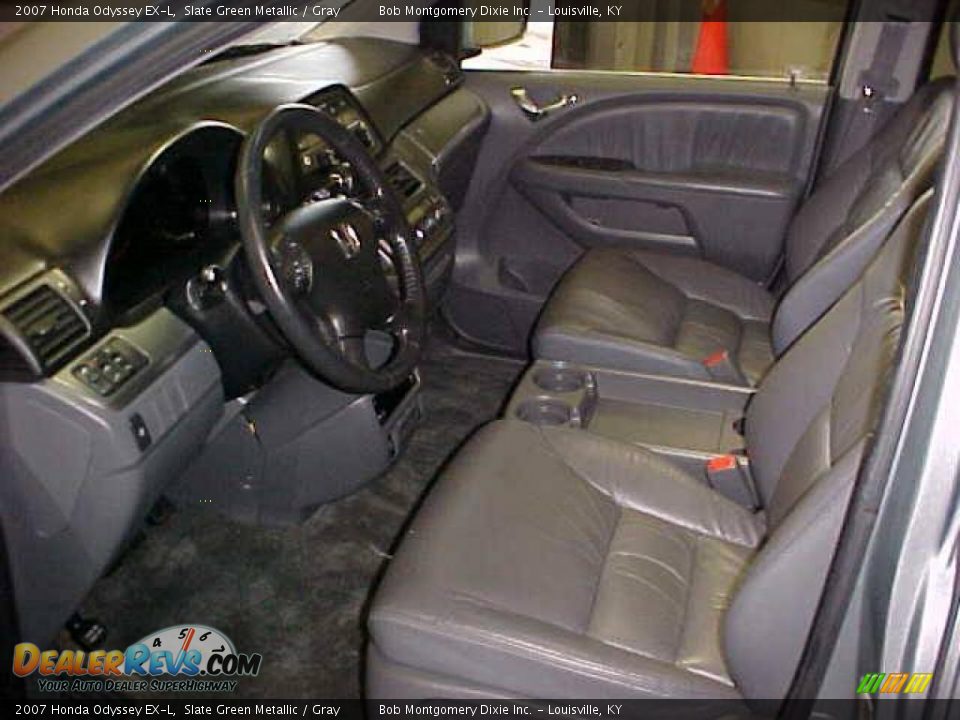 2007 Honda Odyssey EX-L Slate Green Metallic / Gray Photo #15