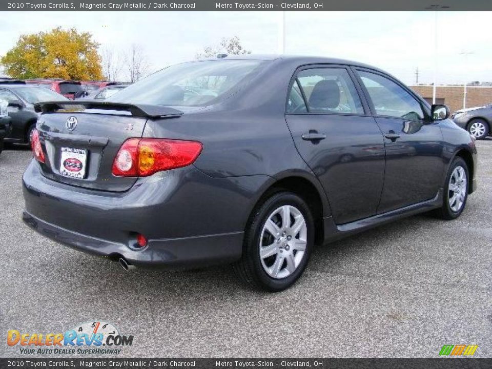 2010 Toyota Corolla S Magnetic Gray Metallic / Dark Charcoal Photo #3