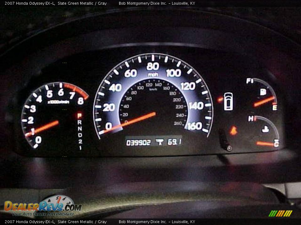 2007 Honda Odyssey EX-L Slate Green Metallic / Gray Photo #17