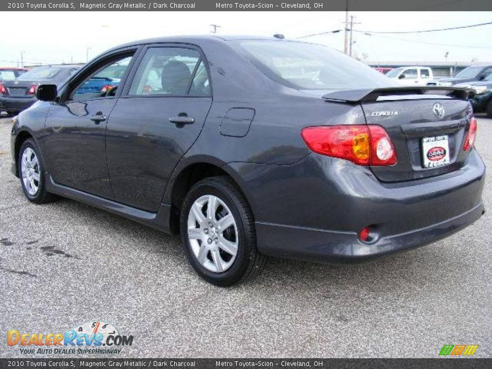 2010 Toyota Corolla S Magnetic Gray Metallic / Dark Charcoal Photo #5