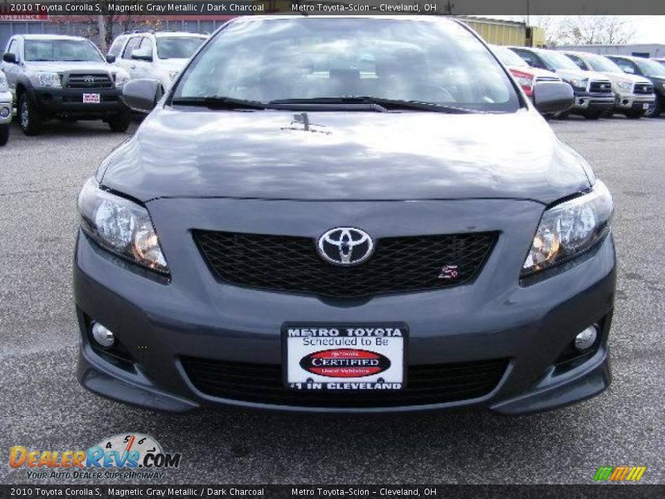 2010 Toyota Corolla S Magnetic Gray Metallic / Dark Charcoal Photo #8