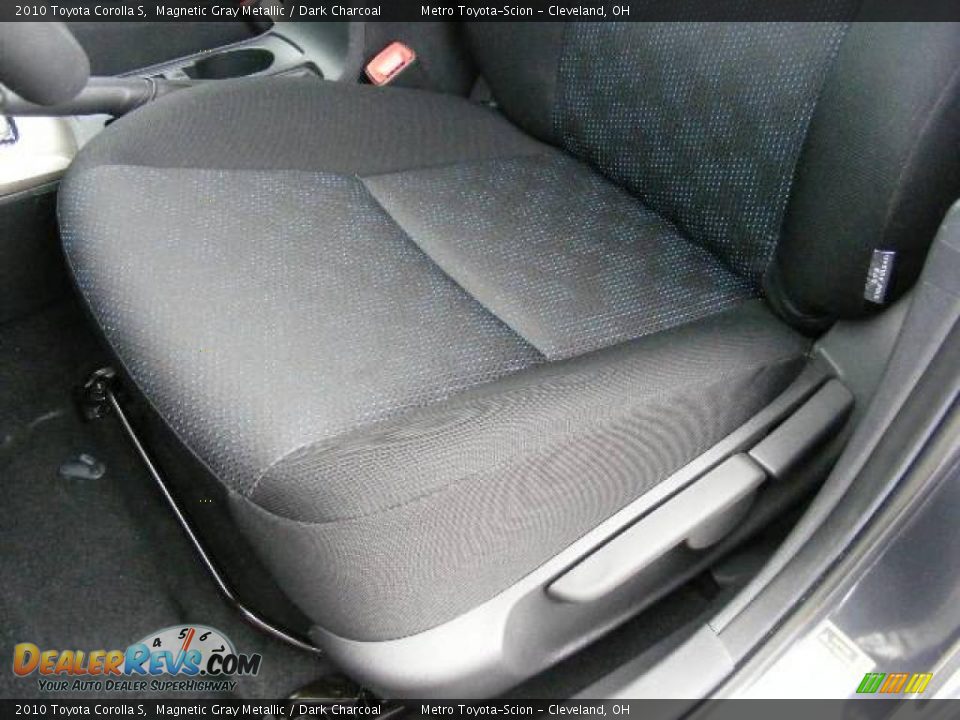 2010 Toyota Corolla S Magnetic Gray Metallic / Dark Charcoal Photo #10