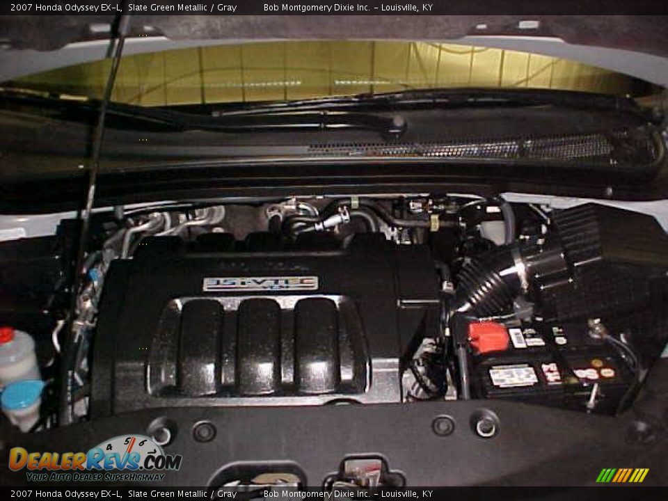 2007 Honda Odyssey EX-L Slate Green Metallic / Gray Photo #26