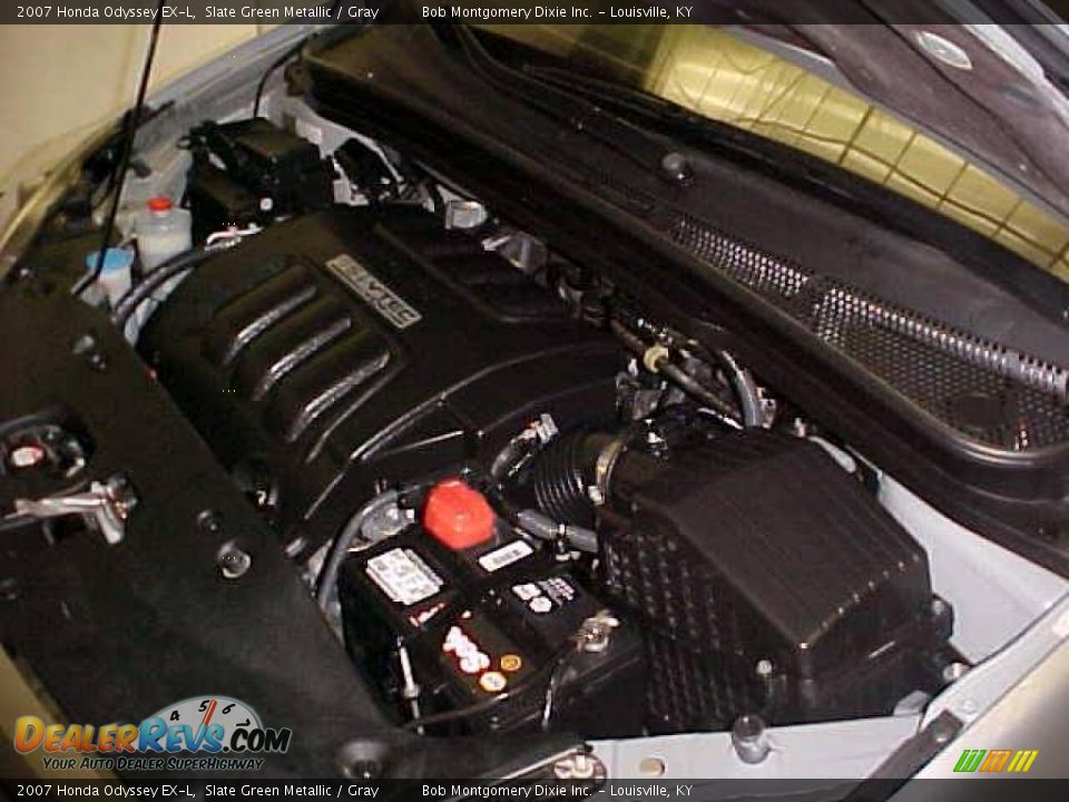 2007 Honda Odyssey EX-L Slate Green Metallic / Gray Photo #27