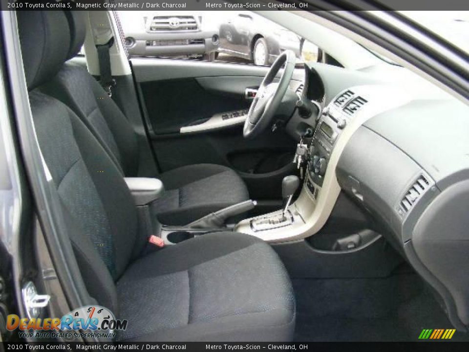 2010 Toyota Corolla S Magnetic Gray Metallic / Dark Charcoal Photo #13