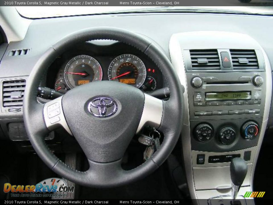 2010 Toyota Corolla S Magnetic Gray Metallic / Dark Charcoal Photo #14
