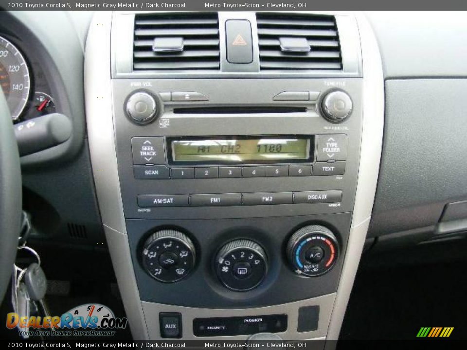 2010 Toyota Corolla S Magnetic Gray Metallic / Dark Charcoal Photo #18