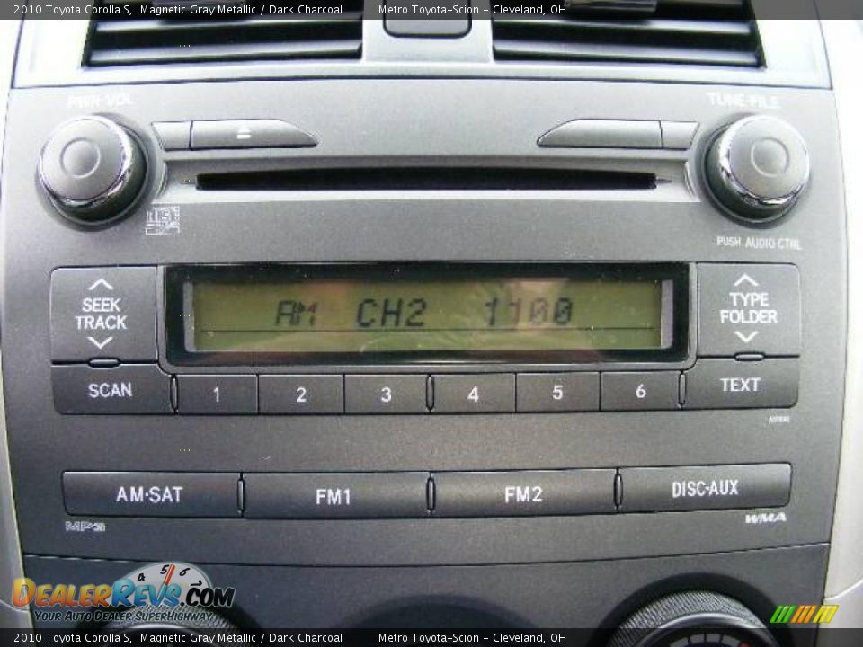 2010 Toyota Corolla S Magnetic Gray Metallic / Dark Charcoal Photo #19