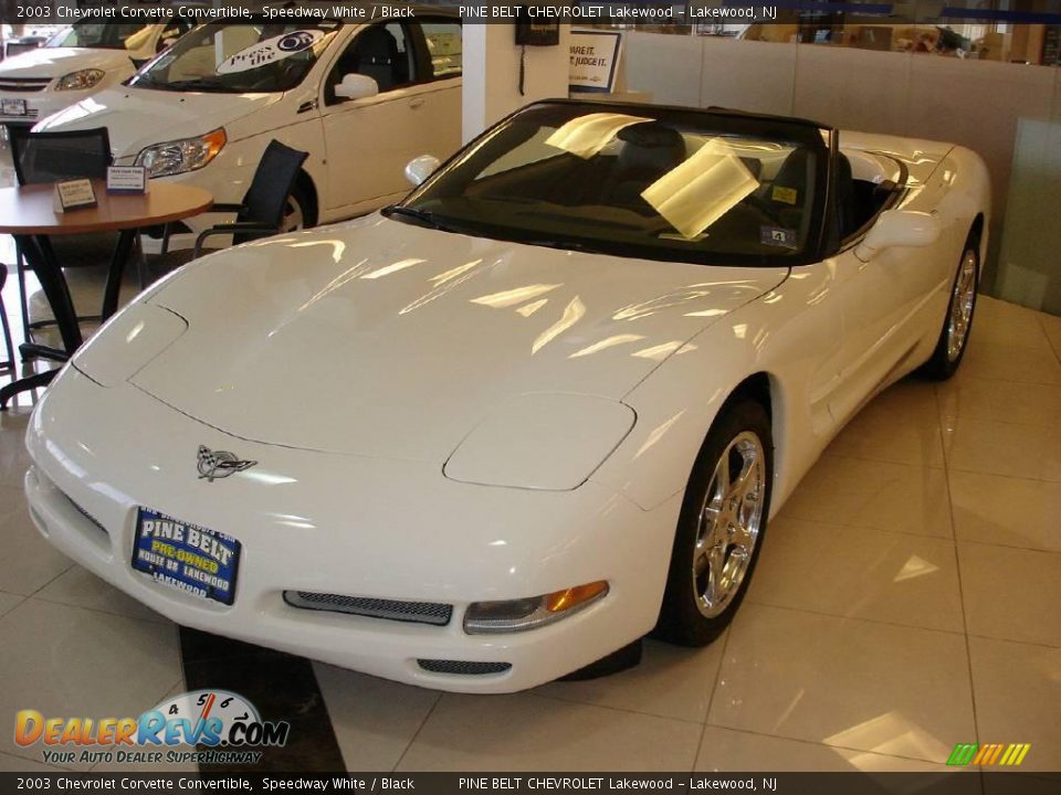 2003 Chevrolet Corvette Convertible Speedway White / Black Photo #1