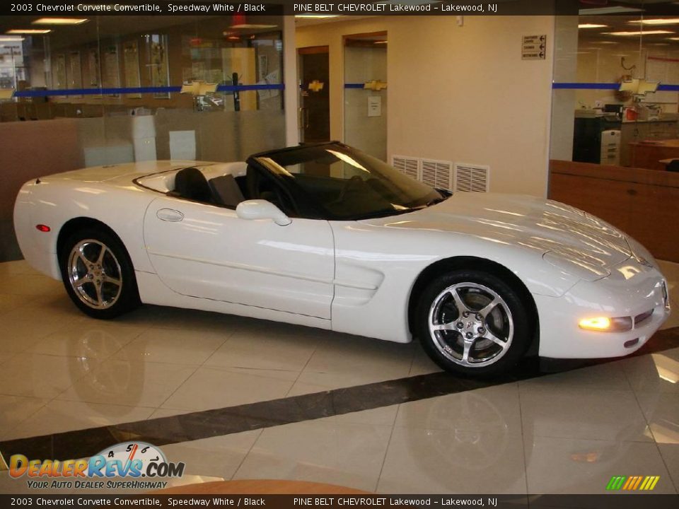 2003 Chevrolet Corvette Convertible Speedway White / Black Photo #3