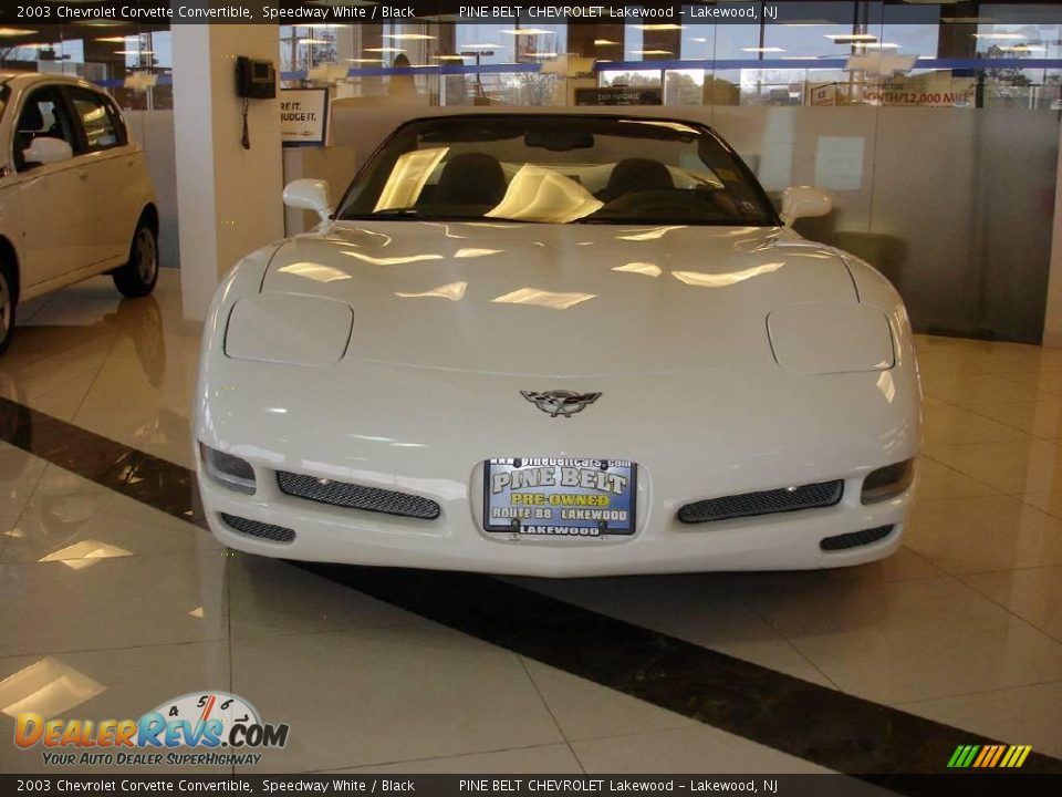 2003 Chevrolet Corvette Convertible Speedway White / Black Photo #4