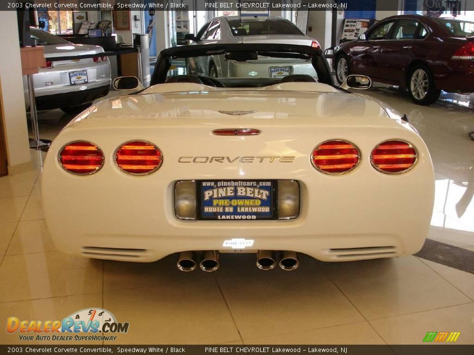 2003 Chevrolet Corvette Convertible Speedway White / Black Photo #6