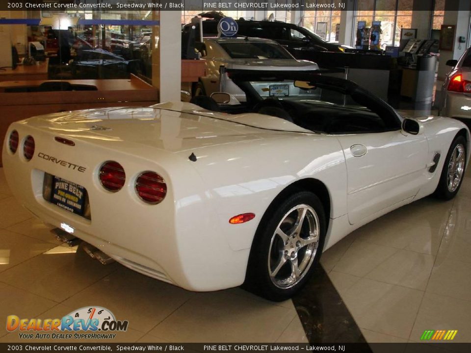 2003 Chevrolet Corvette Convertible Speedway White / Black Photo #7